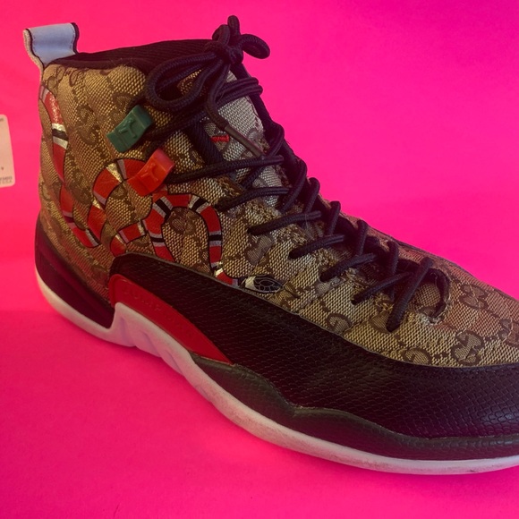 Vintage Jordan 23 high top shoes Gucci size US 8 UK 7 Rare